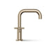 KOHLER K-T14428-3 Purist Deck-mount Bath Faucet Trim with Cross Handles, Vibrant Brushed Bronze - side view of product