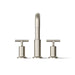 KOHLER K-T14428-3 Purist Deck-mount Bath Faucet Trim with Cross Handles, Vibrant Brushed Nickel - front view of product