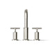 KOHLER K-T14428-3 Purist Deck-mount Bath Faucet Trim with Cross Handles, Vibrant Polished Nickel - front view of product