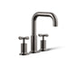KOHLER K-T14428-3 Purist Deck-mount Bath Faucet Trim with Cross Handles, Vibrant Titanium - 3/4 view of product
