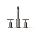KOHLER K-T14428-3 Purist Deck-mount Bath Faucet Trim with Cross Handles, Vibrant Titanium - front view of product