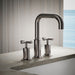 KOHLER K-T14428-3 Purist Deck-mount Bath Faucet Trim with Cross Handles, Vibrant Titanium - Shows close up detail of product 