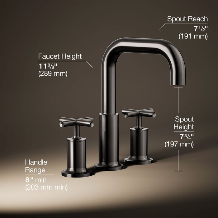 3/4 view of product with dimensions