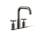KOHLER K-T14428-3 Purist Deck-mount bath faucet trim with Cross handles, vibrant titanium