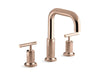 KOHLER K-T14428-4 Purist Deck-mount bath faucet trim with Lever handles, vibrant rose gold