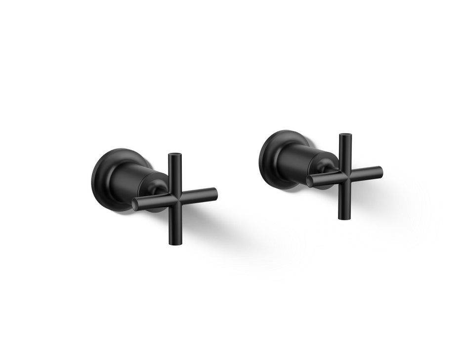 KOHLER K-T14429-3 Purist Deck- or wall-mount bath faucet handle trim with cross design