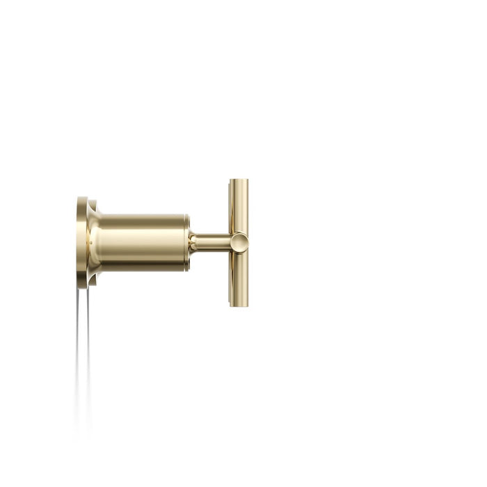 KOHLER K-T14429-3 Purist Deck- or wall-mount bath faucet handle trim with cross design, vibrant french gold - view 5