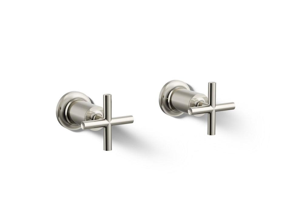 KOHLER K-T14429-3 Purist Deck- or wall-mount bath faucet handle trim with cross design