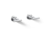 KOHLER K-T14429-4 Purist Deck- or wall-mount bath faucet handle trim with lever design, polished chrome