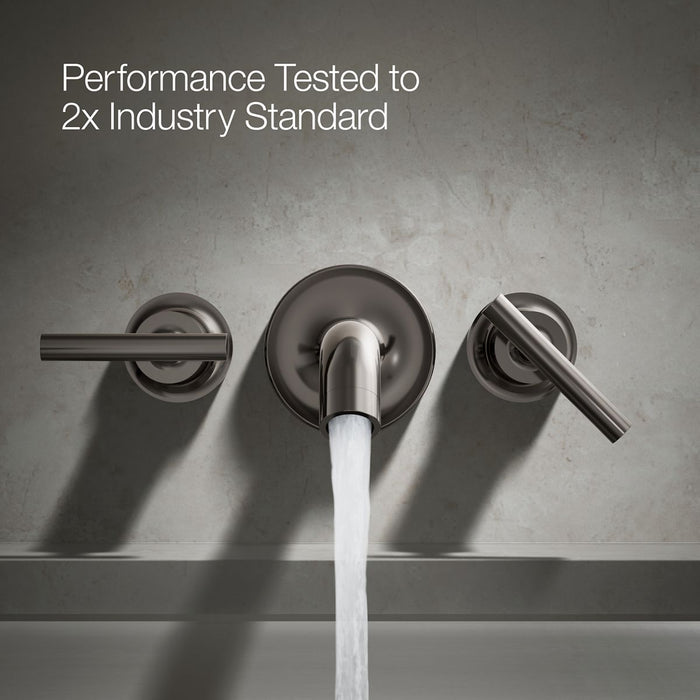 KOHLER K-T14429-4 Purist Deck- or wall-mount bath faucet handle trim with lever design, vibrant titanium - view 3