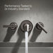 KOHLER K-T14429-4 Purist Deck- or wall-mount bath faucet handle trim with lever design, vibrant titanium - view 3