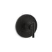 KOHLER K-T14488-4 Purist MasterShower temperature control valve trim with lever handle, matte black