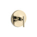 KOHLER K-T14488-4 Purist MasterShower temperature control valve trim with lever handle, vibrant french gold