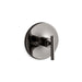 KOHLER K-T14488-4 Purist MasterShower temperature control valve trim with lever handle, vibrant titanium