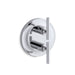 KOHLER K-T14489-4 Purist MasterShower temperature and volume control valve trim, polished chrome
