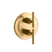 KOHLER K-T14489-4 Purist MasterShower temperature and volume control valve trim, vibrant brushed moderne brass