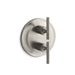 KOHLER K-T14489-4 Purist MasterShower temperature and volume control valve trim, vibrant brushed nickel