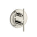 KOHLER K-T14489-4 Purist MasterShower temperature and volume control valve trim, vibrant polished nickel