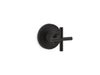 KOHLER K-T14490-3 Purist MasterShower volume control valve trim with cross handle, matte black