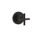 KOHLER K-T14491-3 Purist MasterShower transfer valve trim with cross handle, matte black
