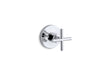 KOHLER K-T14491-3 Purist MasterShower Transfer Valve Trim with Cross Handle, polished chrome