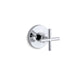 KOHLER K-T14491-3 Purist MasterShower transfer valve trim with cross handle, polished chrome