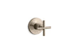 KOHLER K-T14491-3 Purist MasterShower Transfer Valve Trim with Cross Handle, vibrant brushed bronze
