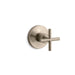 KOHLER K-T14491-3 Purist MasterShower transfer valve trim with cross handle, vibrant brushed bronze