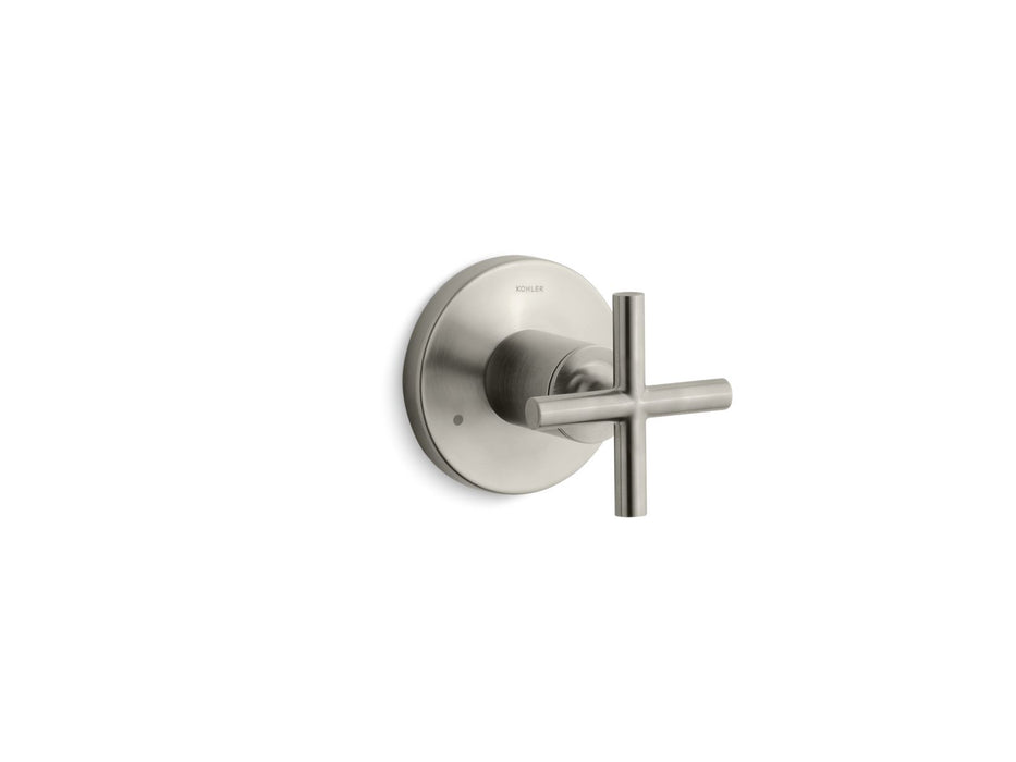 KOHLER K-T14491-3 Purist MasterShower Transfer Valve Trim with Cross Handle, vibrant brushed nickel