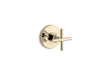 KOHLER K-T14491-3 Purist MasterShower Transfer Valve Trim with Cross Handle, vibrant french gold
