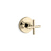 KOHLER K-T14491-3 Purist MasterShower transfer valve trim with cross handle, vibrant french gold