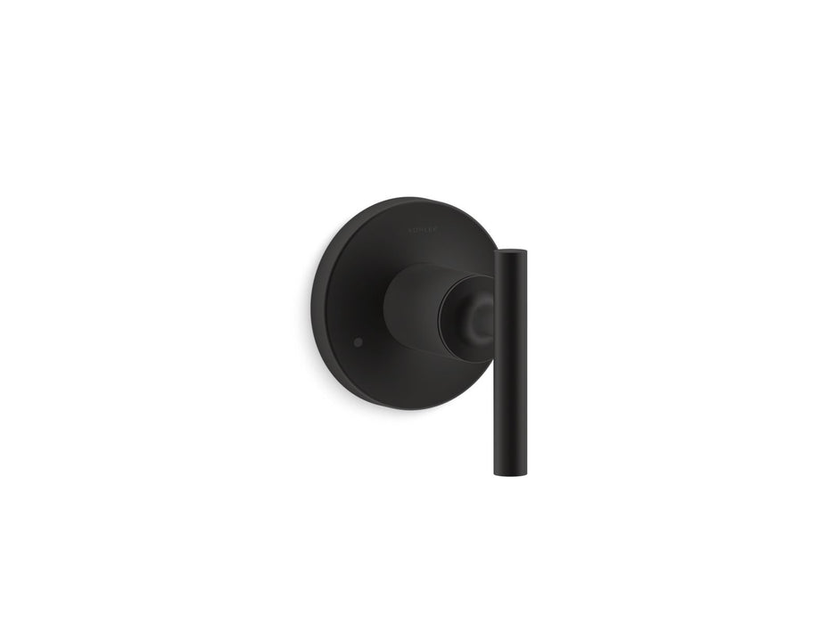 KOHLER K-T14491-4 Purist MasterShower transfer valve trim with lever handle, matte black