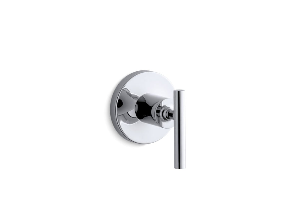 KOHLER K-T14491-4 Purist MasterShower transfer valve trim with lever handle, polished chrome
