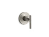 KOHLER K-T14491-4 Purist MasterShower transfer valve trim with lever handle, vibrant brushed nickel