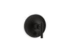 KOHLER K-T14501-4 Purist Rite-Temp valve trim with push-button diverter and lever handle, matte black