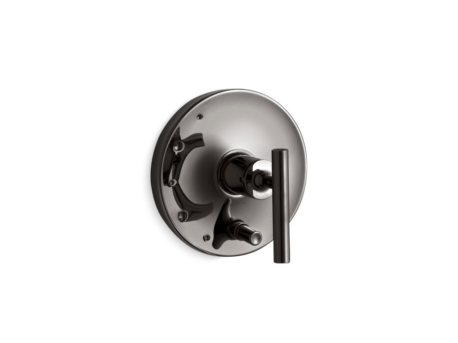 KOHLER K-T14501-4 Purist Rite-Temp valve trim with push-button diverter and lever handle, vibrant titanium