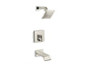 KOHLER K-T14664-4 Loure Rite-Temp Bath and Shower Trim Kit with Push-button Diverter, 2.5 GPM, vibrant polished nickel