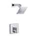 KOHLER K-T14665-4 Loure Rite-Temp Shower Trim Kit with Push-button Diverter, 2.5 GPM, polished chrome