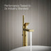 KOHLER K-T23492-4 Parallel Floor-mount bath filler trim with handshower, vibrant brushed moderne brass - view 5