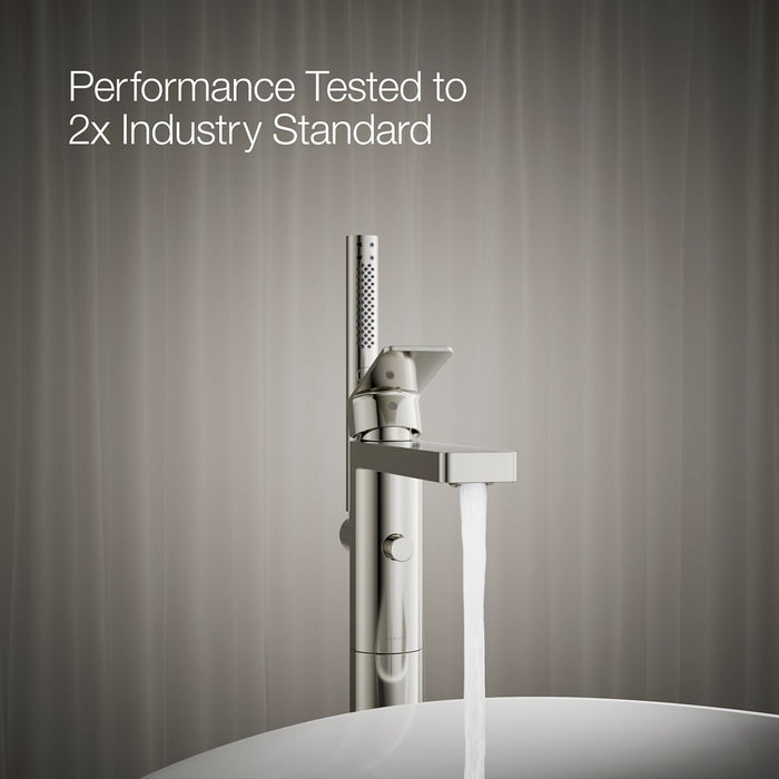 KOHLER K-T23492-4 Parallel Floor-mount bath filler trim with handshower
