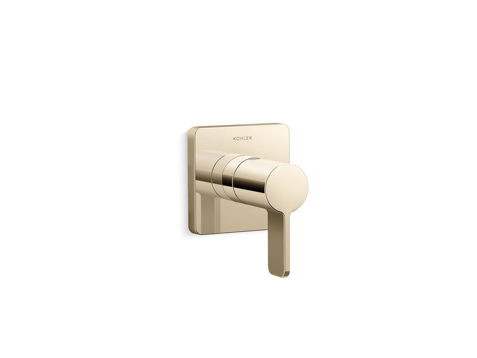 KOHLER K-T23509-4 Parallel Transfer valve trim, vibrant french gold