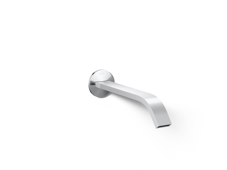 KOHLER K-T23888 Components Wall-mount bathroom sink faucet spout with Ribbon design, 1.2 gpm