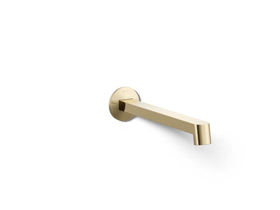 KOHLER K-T23889 Components Wall-mount bathroom sink faucet spout with Row design, 1.2 gpm