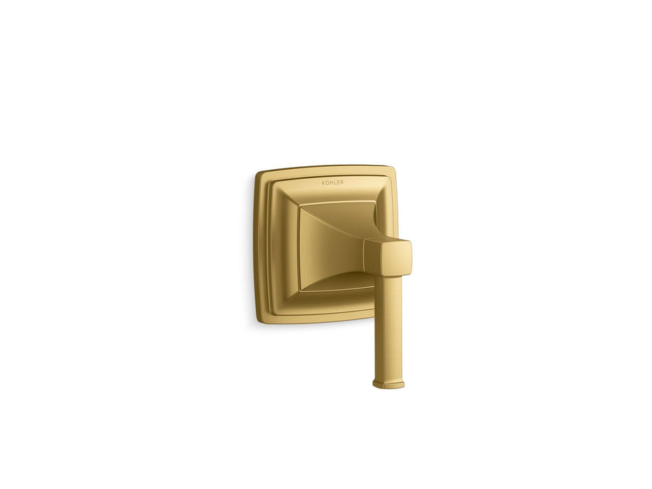 KOHLER K-T23953-4 Riff MasterShower transfer valve trim, vibrant brushed moderne brass