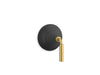 KOHLER K-T23955-4 Tone MasterShower transfer valve trim, matte black with moderne brass