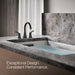 KOHLER K-T26426-4 Simplice Deck-mount bath faucet trim, matte black - view 4