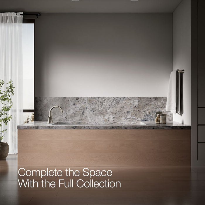 KOHLER K-T26426-4 Simplice Deck-mount bath faucet trim, vibrant brushed nickel - view 2