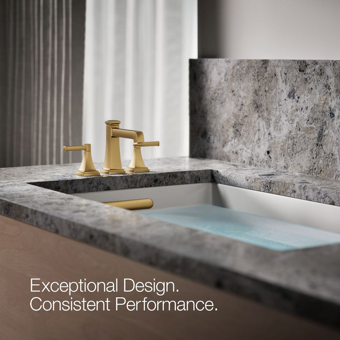 KOHLER K-T26436-4 Riff Deck-mount bath faucet trim with diverter, vibrant brushed moderne brass - view 3