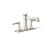 KOHLER K-T26436-4 Riff Deck-mount bath faucet trim with diverter, vibrant polished nickel