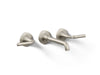 KOHLER K-T26439-4 Tone Wall-mount bathroom sink faucet trim, 1.2 gpm, vibrant brushed nickel